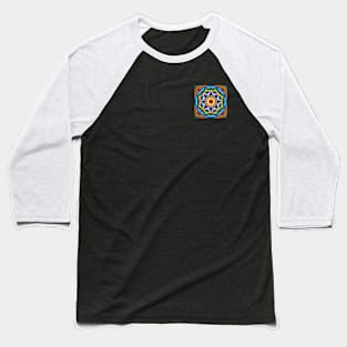 Colorful Mandala Design Baseball T-Shirt